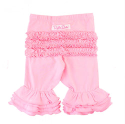 Pink Ruffle Bermuda Shorts